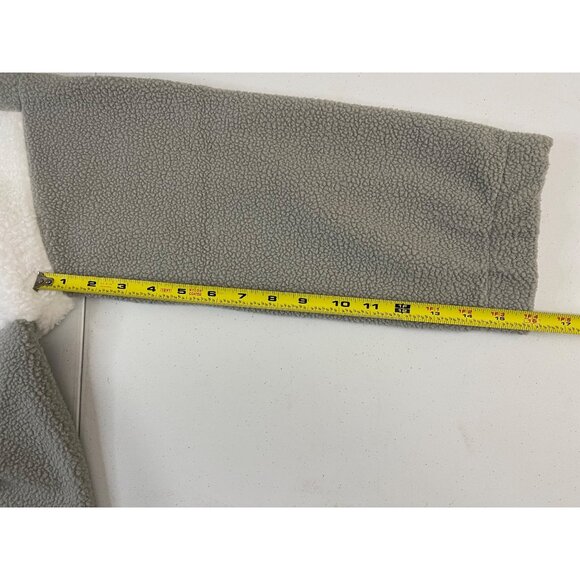 Columbia NWT Women's Long Sleeve Cropped Fleece Pullover, XL, Gray/White - Picture 16 of 16